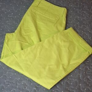 Crown & Ivy Lime Green Chino Pants size 2